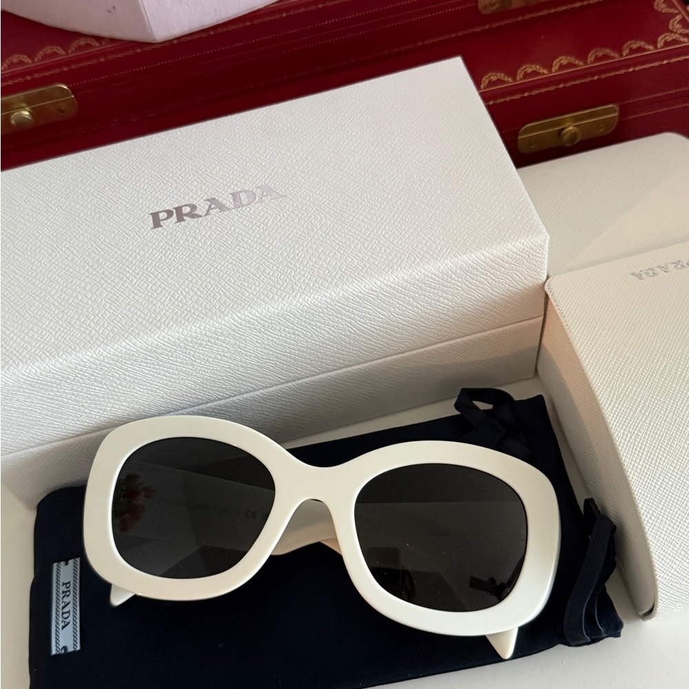 Brand new Prada White Sunglasses